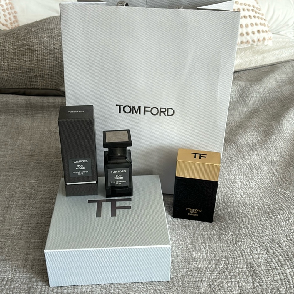 EMPTY TOM FORD PARFUM BOTTLES AND PACKAGING